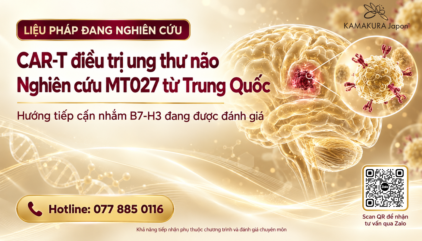 CAR-T điều trị ung thư não: Bước tiến nghiên cứu MT027 từ Trung Quốc
