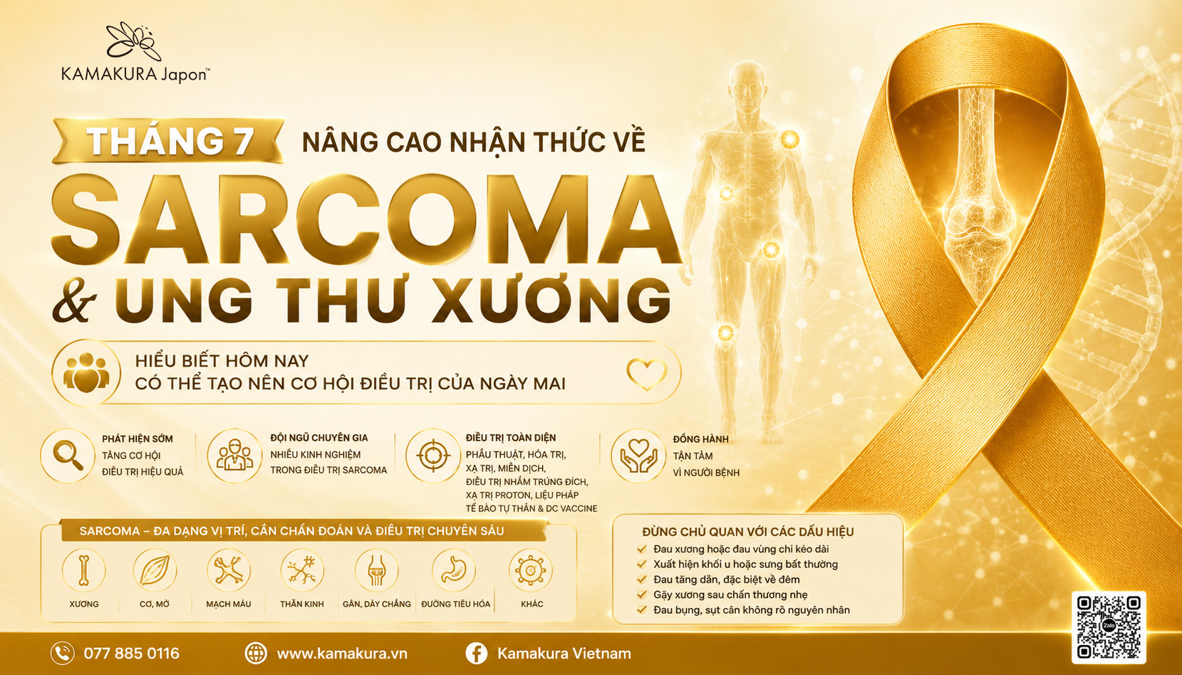 Sarcoma là gì? Dấu hiệu nhận biết, chẩn đoán và các phương pháp điều trị hiện đại